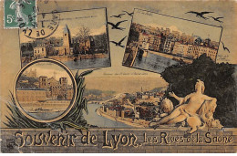 Souvenir De LYON - Les Rives De La Saône - état - Other & Unclassified