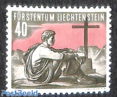 Liechtenstein 1955 40Rp, Stamp Out Of Set, Unused (hinged), Sport - Mountains & Mountain Climbing - Ongebruikt