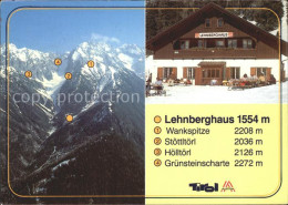72179917 Obsteig Tirol Lehnberghaus Wankspitze Stoettltoerl Hoelltoerl Gruenstei - Autres & Non Classés