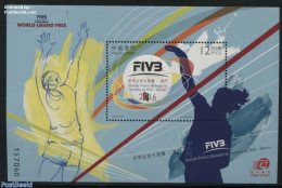 Macao 2016 Grand Prix Volleyball S/s, Mint NH, Sport - Volleyball - Unused Stamps
