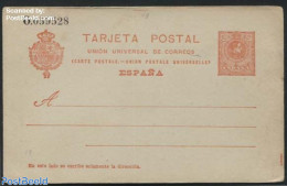 Spain 1910 Postcard 10Cs, Greyblue Paper, Unused Postal Stationary - Covers & Documents