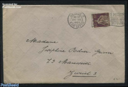 Switzerland 1921 Letter From Geneve To Zuerich, Postal History - Briefe U. Dokumente