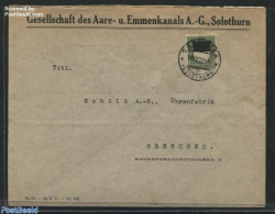 Switzerland 1922 Letter From And To Grenchen, Postal History - Covers & Documents