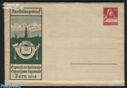 Switzerland 1914 Exposition Envelope 10c, Unused Postal Stationary - Cartas & Documentos