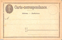 Switzerland 1874 Reply Paid Postcard 5/5c, Unused Postal Stationary - Brieven En Documenten