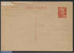 France 1951 Postcard 12F Orange, 148x102mm, Unused Postal Stationary - Covers & Documents