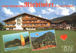 72179902 Koessen Tirol Hotel Restaurant Riedl Segelboot  Koessen - Autres & Non Classés
