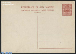 San Marino 1932 Postcard 30c (148x105mm), Unused Postal Stationary - Storia Postale