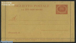 San Marino 1890 Letter Card 20c, Unused Postal Stationary - Lettres & Documents