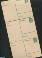 Germany, Empire 1927 Postcard 5pf, Complete Intact Set Of 5 Cards, Unused Postal Stationary - Lettres & Documents