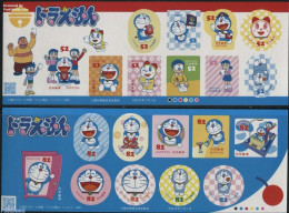 Japan 2016 Doraemon 20v S-a (2 M/s), Mint NH, Art - Comics (except Disney) - Nuevos