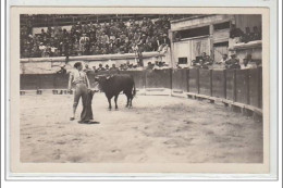 NIMES : Corrida Le 4 Octobre 1936 - Bienvenida à La Muleta - CARTE PHOTO - Très Bon état - Nîmes