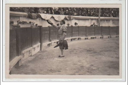 NIMES : Corrida Le 4 Octobre 1936 - Le Brindis De Lalanda - CARTE PHOTO - Très Bon état - Nîmes