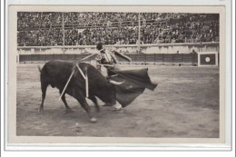 NIMES : Corrida Le 4 Octobre 1936 - Ortega à La Muleta - CARTE PHOTO - Très Bon état - Nîmes