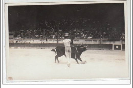 NIMES : Corrida Le 16 Mai '37 - Ortega à La Muleta """"le Pase De La Muerte"""" - CARTE PHOTO - Très Bon état - Nîmes