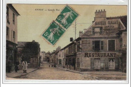 ANNET : Grande Rue - CARTE TOILEE - Très Bon état - Other & Unclassified