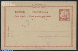 Germany, Colonies 1900 Deutsch Ostafrika, Postcard 5 Pesa, Unused Postal Stationary, Transport - Ships And Boats - Schiffe