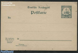 Germany, Colonies 1900 Deutsch-Ostafrika, Reply Paid Postcard, 3/3 Pesa, Unused Postal Stationary, Transport - Ships A.. - Bateaux