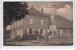 POIX -TERRON : La Mairie Et Monument Aux Morts (1914-1918) - Très Bon état - Other & Unclassified