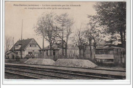 POIX -TERRON : La Gare Construite Par Les Allemands En Remplacement De Celle Qu'ils Ont Démolie - Très Bon état - Other & Unclassified