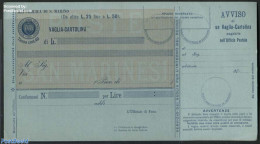 San Marino 1903 Money Order, 40c, Unused Postal Stationary - Lettres & Documents