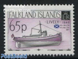 Falkland Islands 1998 65p, Stamp Out Of Set, Mint NH, Transport - Ships And Boats - Ships
