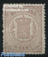 Netherlands 1869 1/2c, Perf. 13.25, Without Gum, Unused (hinged) - Unused Stamps