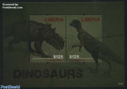 Liberia 2012 Prehistoric Animals S/s, Mint NH, Nature - Prehistoric Animals - Prehistorisch