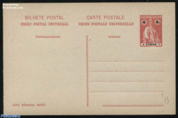 Timor 1913 Reply Paid Postcard  4/4A, Unused Postal Stationary - Oost-Timor