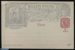Timor 1898 Illustrated Postcard 2 Avos, Velha, Unused Postal Stationary - Osttimor