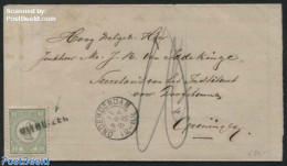Netherlands 1885 Letter From Uithuizen To Groningen (postmarks: Langstempel Uithuizen, Kleinrond Onderendam), Postal H.. - Covers & Documents