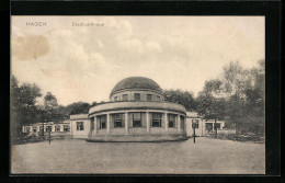 AK Hagen, Blick Auf Stadtparkhaus  - Hagen