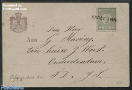 Netherlands 1890 Postcard From Andel (GR) (Langstempel) To Onderdendam, Postal History - Brieven En Documenten