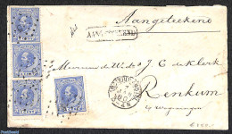 Netherlands 1880 Registered Letter From Amsterdam To Renkum, Postmark: Kleinrond Amsterd-Amstel, Postal History - Covers & Documents