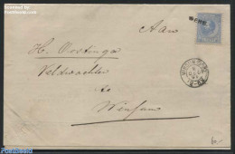 Netherlands 1891 Letter With Langstempel Wehe, Postal History - Covers & Documents