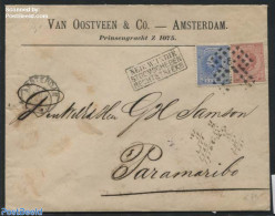 Netherlands 1880 Ship Mail Letter To Paramaribo [NED:W:INDIE STOOMSCHEPEN RECHTSTREEKS], Postal History, Transport - S.. - Lettres & Documents