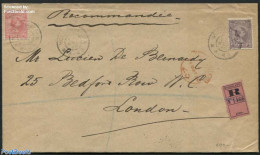 Netherlands 1898 Registered Letter From S-Gravenhage To London, Postal History - Covers & Documents