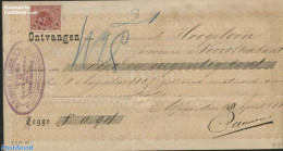 Netherlands 1887 Money Cheque With 10c Stamp (perf. 12.5:12), Postal History - Brieven En Documenten