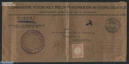 Netherlands Indies 1941 On Service, Postage Due 5c Letter, Postal History, History - World War II - 2. Weltkrieg