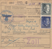 GG Auslandspaketkarte Lezajsk Nach Strassburg, Jäger- Freiwilligen Div. Galizien - Bezetting 1938-45