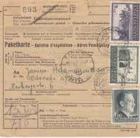 GG Auslandspaketkarte Miedrzyrzec Podlaski Nach Osterode - Occupation 1938-45