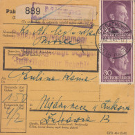 GG: Inlandspaketkarte Mirzec, Blanko PNZ Nach Miedzyrzec Podlaski, MeF - Besetzungen 1938-45