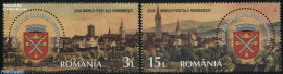 Romania 2016 Stamp Day, Sibiu 2v, Mint NH, History - Various - Coat Of Arms - Stamp Day - Round-shaped Stamps - Nuovi