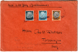 GG: Geplanter Wert- Eilboten Brief Krosno Nach Trossingen, Siehe Beschreibung - Occupation 1938-45