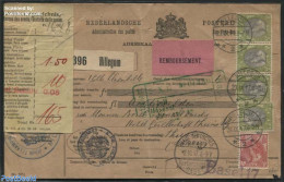 Netherlands 1917 Parcel Card For Shipment Of Flowerbulbs From Hillegom To Switzerland, Cash On Delivery (during W.W. ,.. - Covers & Documents