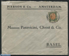Netherlands 1923 Letter To Basel With NVPH No. 74, Postal History - Briefe U. Dokumente