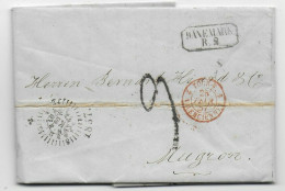 Brief Kopenhagen 1857 Nach Mugron, Frankreich, über Hamburg - Altri & Non Classificati