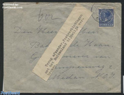 Netherlands 1940 Letter From Heerenveen To Medan, Returned Due To Broken Postal Connection, Postal History - Briefe U. Dokumente