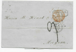 Brief Kopenhagen Nach Mugron, Frankreich, 1858 über Bordeaux Und Hamburg T&T - Autres & Non Classés