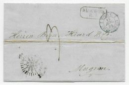 1858 Brief Kopenhagen Nach Mugron, Frankreich, über Bordeaux Und Hamburg T&T - Altri & Non Classificati